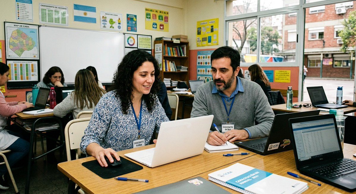 mechimiguel's tweet photo. La inteligencia artificial ya está transformando la educación, y seguir aprendiendo sobre ella también implica preguntarse cómo, cuándo y para qué llevarla al aula.

Por eso nace Docentes Embajadores en Inteligencia Artificial, una propuesta de formación para docentes de Primaria y Secundaria y estudiantes de último año de profesorados, con un recorrido 100 % virtual para conocer la IA, explorar sus posibilidades y diseñar propuestas para la enseñanza.

La primera etapa comienza el 1 de septiembre y, al completar el recorrido, los participantes podrán sumarse a una red de docentes, un espacio para compartir experiencias, propuestas, aprender de otros y seguir explorando nuevas formas de integrar la IA en la enseñanza.

Más información e inscripción: https://t.co/CHOesnpt6z