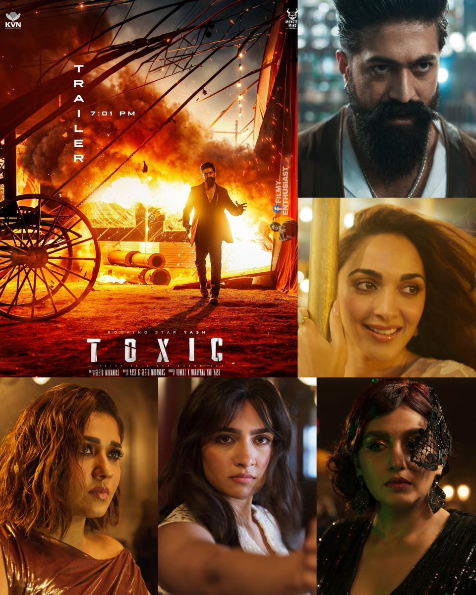 letcinemaa's tweet photo. Who's going to steal the whole show ??❤️‍🔥🔥🔥
#ToxicTheMovie #Toxic https://t.co/8chNLts5NL
