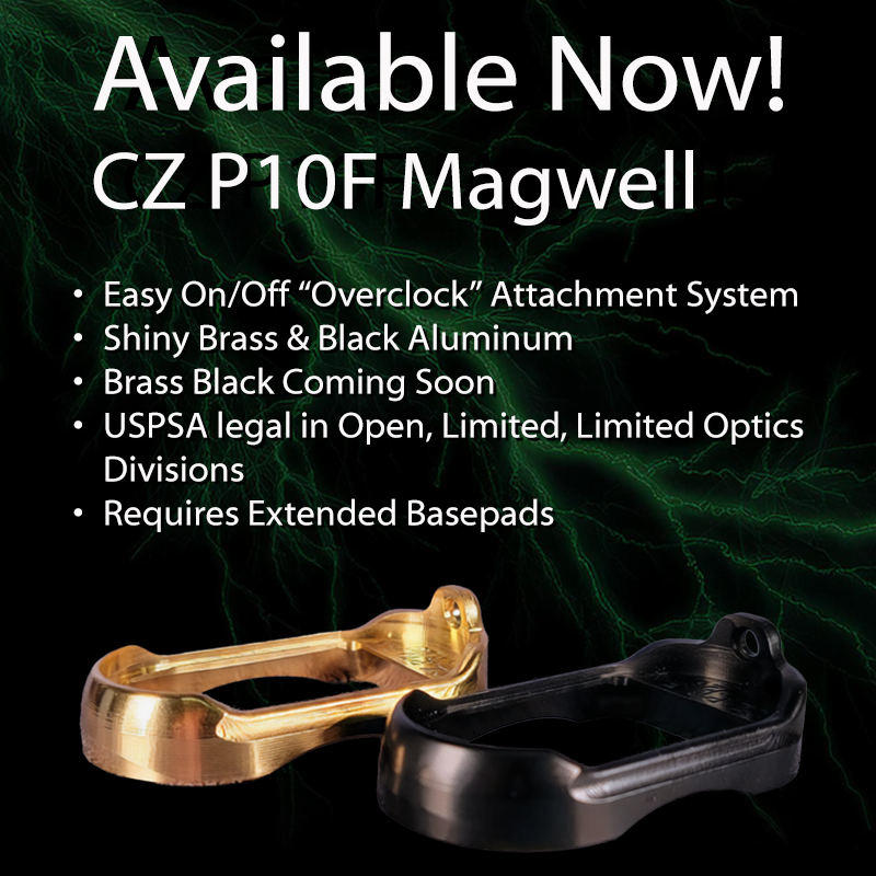 TFfirearms's tweet photo. Our CZ P10F magwells are now available in our store.  Available in shiny brass, aluminum black, and shiny aluminum. 

Like all our parts, these magwells come with a lifetime warranty and 100-day "No Quibble" return policy.

https://t.co/05md4RW7IH https://t.co/in7MczngCD