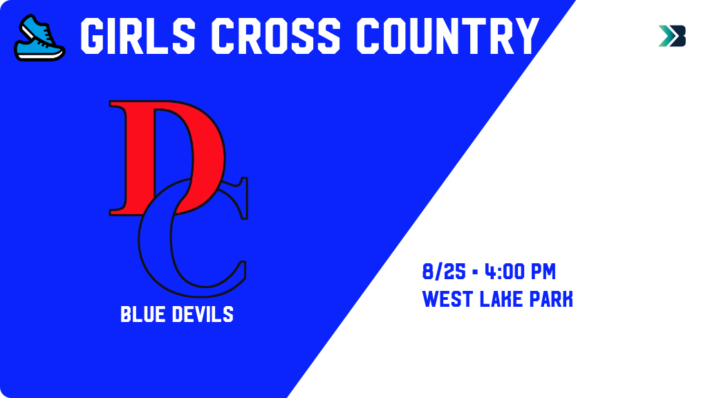 BlueDevilXC's tweet photo. Girls Cross Country (Varsity) Meet Day! - Check out the event preview for the Davenport Central Blue Devils. It starts at 4:00 PM and is at West Lake Park. https://t.co/wP05Rnx4Lc https://t.co/SboFMZPnMo