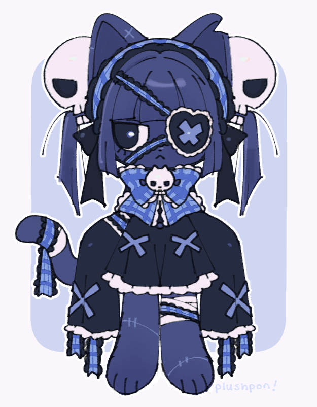 plushpon's tweet photo. 💀💙 https://t.co/X03xMLLalV