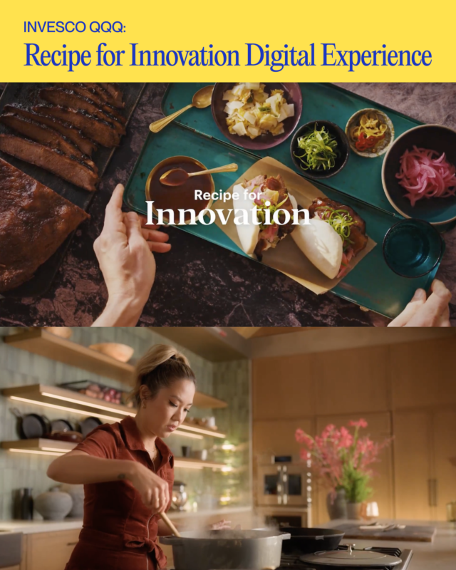 W3Awards's tweet photo. Most brands explain finance using a chart. @InvescoUS went with chefs and basketball.

Read the full "Beyond the Build" story to explore their "Recipe For Innovation" and March Madness digital experiences: https://t.co/LnK1nlBNfZ

#w3Awards #Invesco #WebDesign https://t.co/wxwCHLtBZy