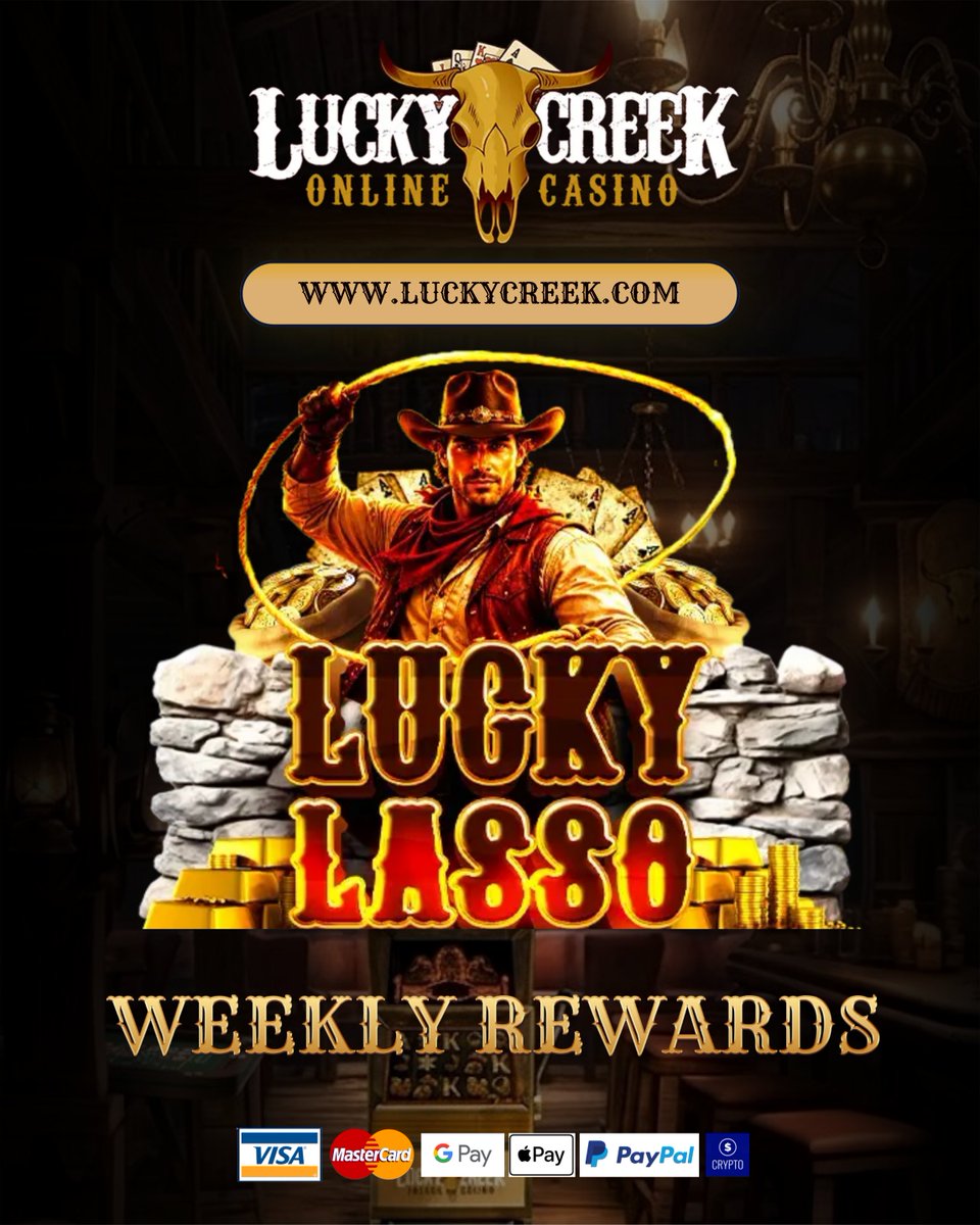 luckycreekslots's tweet photo. Time to wrangle up some big wins! 🤠 Lasso your way into Weekly Rewards with Lucky Lasso and round up what’s waiting for you. 🐎💰

Hit the link in bio to jump in! 🌵✨

#LuckyLasso #WeeklyRewards #WildWest #GamingCommunity #PlayNow #LuckyCreek https://t.co/MP4uoUTlSi