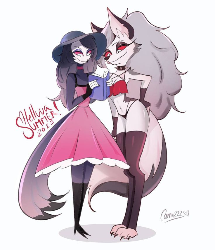 EmmaCarterb2k's tweet photo. Loona standing close to Octavia 
#Loona #Octavia #HelluvaBoss https://t.co/rXxRj1f4gQ