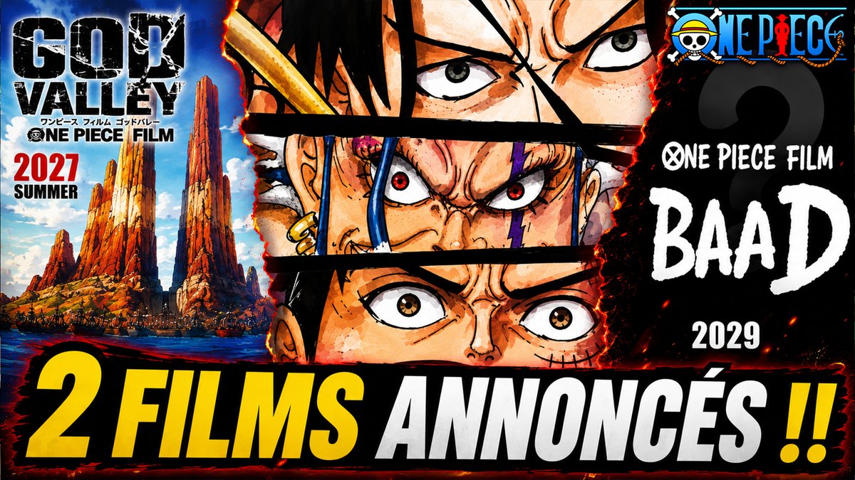 Leo_et_Max's tweet photo. GOD VALLEY EN FILM !! ONE PIECE LÂCHE UNE BOMBE AVEC 2 NOUVEAUX FILMS 🔥
► https://t.co/m2zka2GmUg
► https://t.co/m2zka2GmUg
N'hésitez pas à partager 😉
#OnePiece #OnePieceFilm #GodValley #OnePieceGodValley #OnePieceFilmGodValley #BAAD #OnePieceBAAD #OnePiece2027 #OnePiece2029 https://t.co/jhCYTQ3l2P