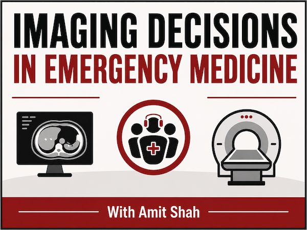 EMCases's tweet photo. When is it safe to delay imaging—what if imaging you want isn’t available?

Dr. Amit Shah joins Anton to discuss:
• CT radiation risk
• Appendicitis imaging
• TBI biomarkers
• CT for cauda equina syndrome
Recorded at Emergency Medicine Update.

https://t.co/SGPv3riZj0
#FOAMed https://t.co/YlAHLOpqRo