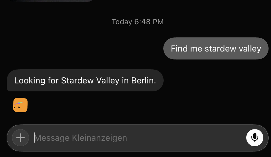 ivanfenenko's tweet photo. Using @bot to find stuff on local marketplace. https://t.co/yEIEpwzfxi