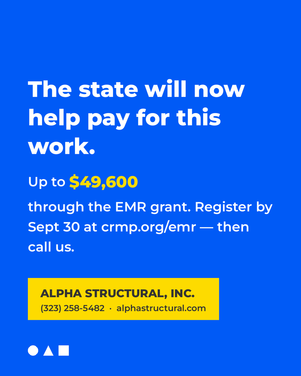 AlphaStructural's tweet photo. What does a soft-story retrofit look like?

New steel framing, grade beams and other structural upgrades can help strengthen vulnerable open ground floors.

Eligible multifamily owners may qualify for up to $49,600.

https://t.co/VHsFu0IqqI https://t.co/A7MRnSfAs1