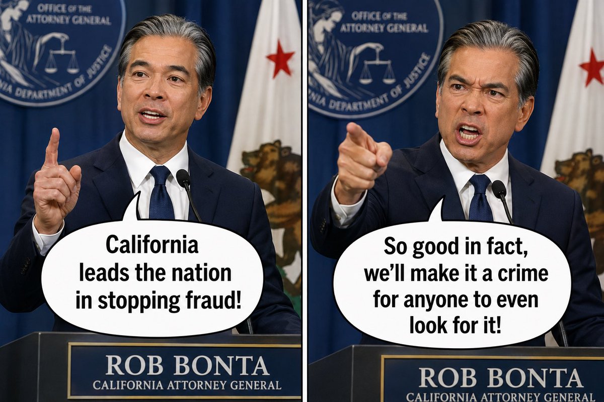 MCGOP_CA's tweet photo. The real fraud in California is @RobBonta https://t.co/hhe3gZlYII