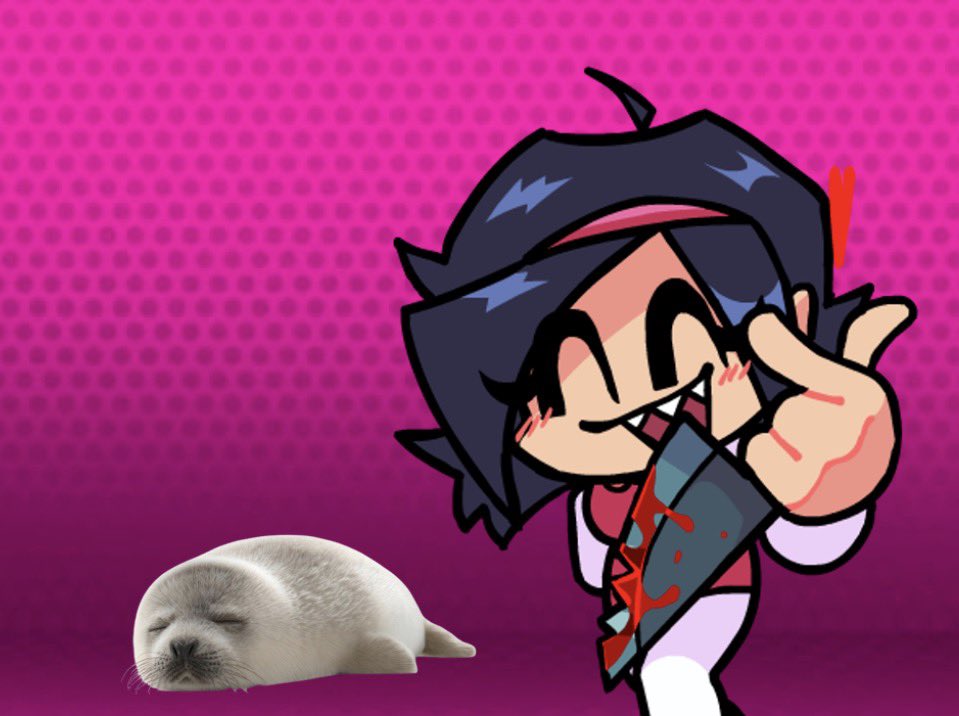 Heart_meknife's tweet photo. Heya losers~ 

Wanna check out my pet seal?

Named him Peelo https://t.co/Sh9CcqAhf7