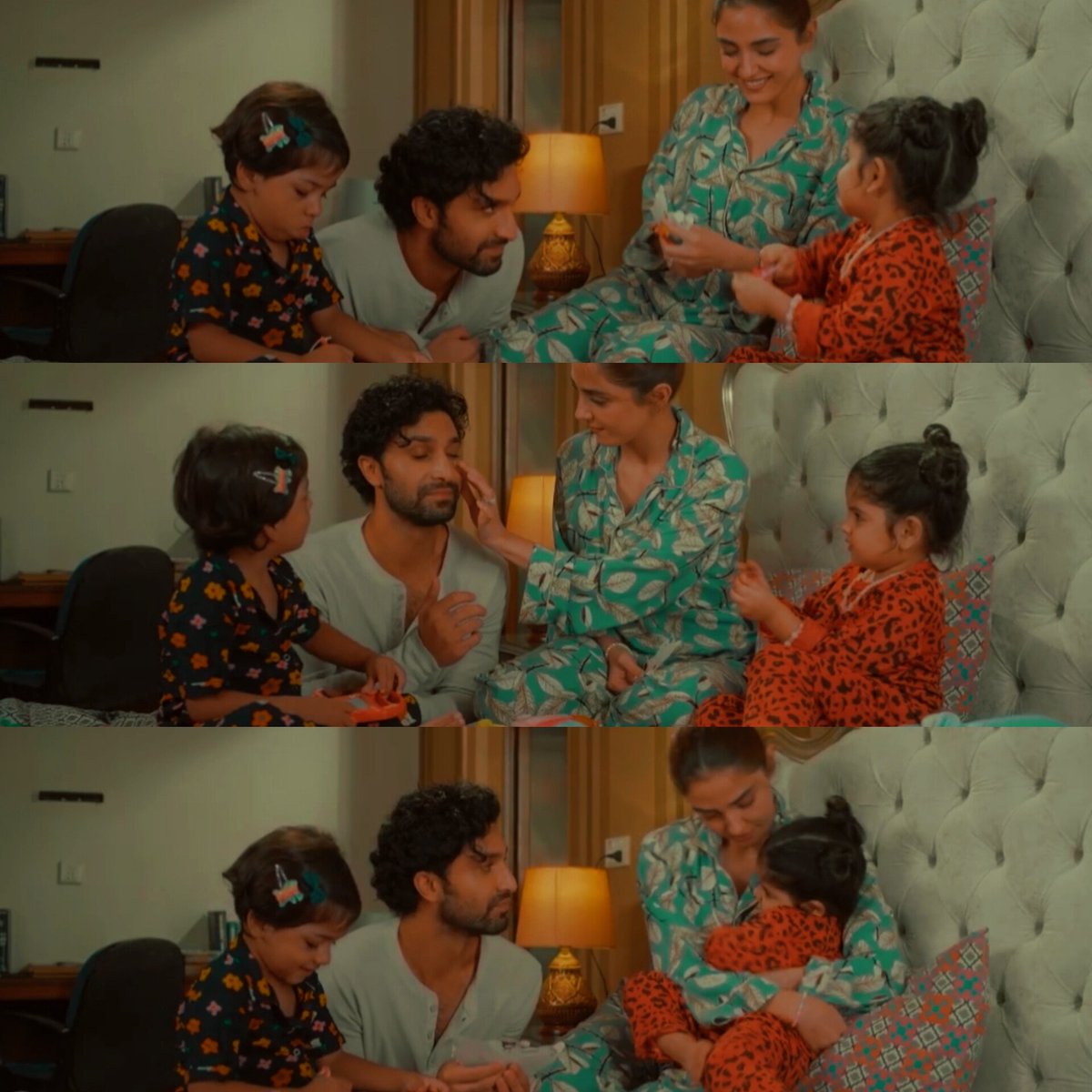 yaareman's tweet photo. For a sec I thought the other kid was their child but then I remembered it was Maham's daughter 🥲
But on a serious note may every Khushbakht and Pari find their Haroon 🤍 #aikmohabbataur https://t.co/Ryn4cVoJYv