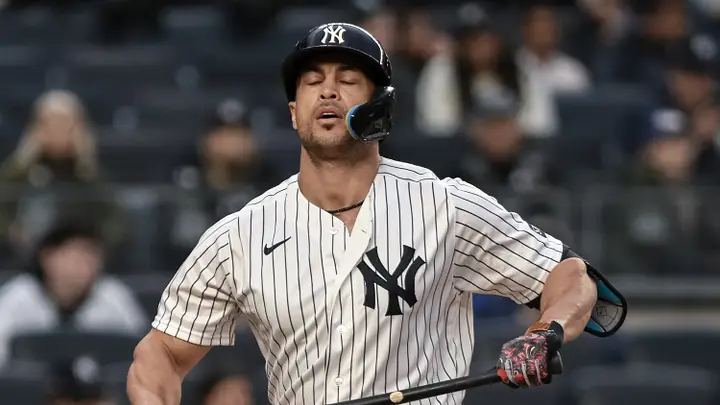 KnowNonsense_'s tweet photo. With another injury that will end his 2026 campaign and potentially his career with the #Yankees, what is next for Giancarlo Stanton? https://t.co/fy0iy8vddT