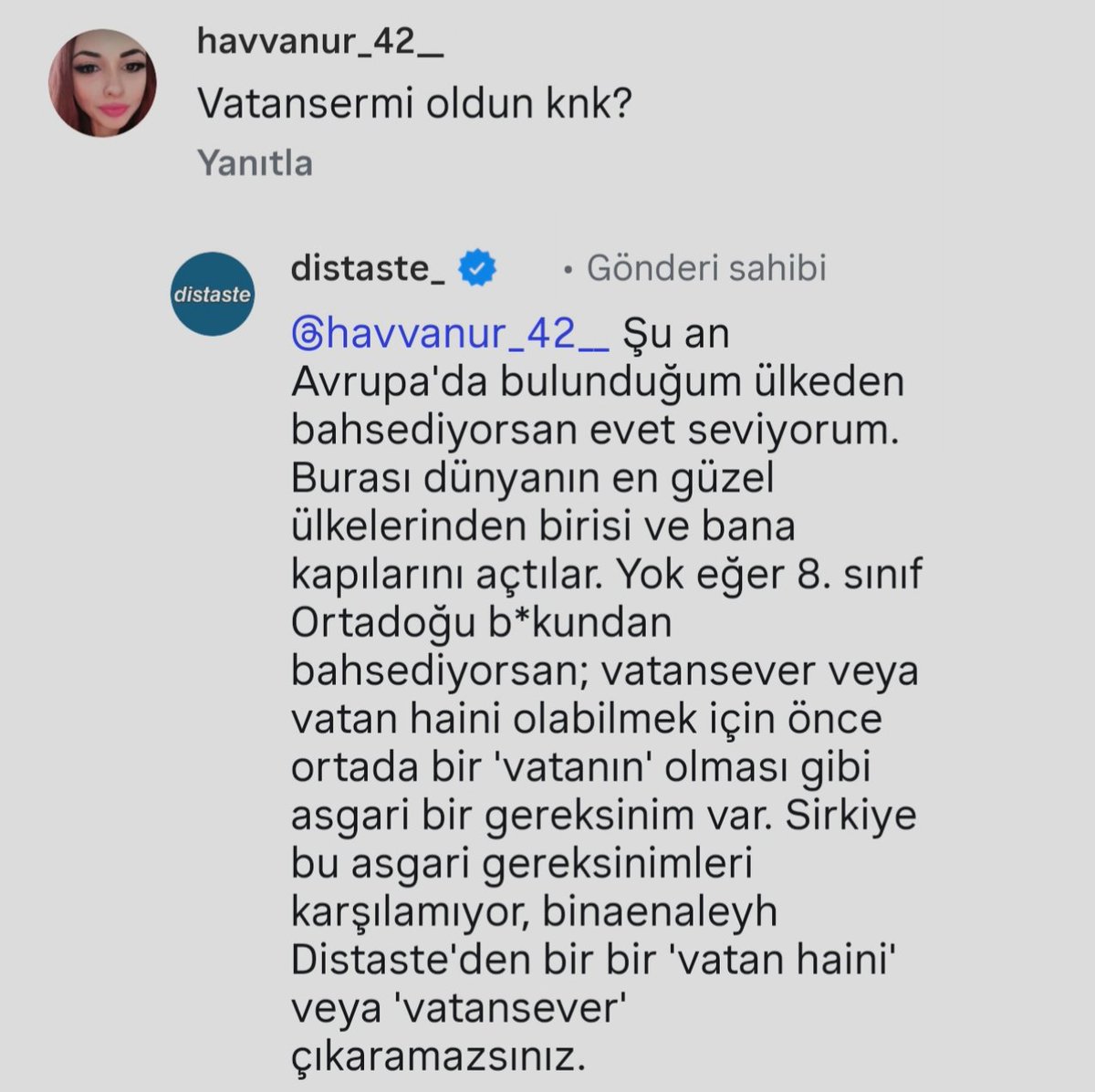 TURKA_31's tweet photo. "Distaste vatansever mi?" https://t.co/s2YpayIMWY