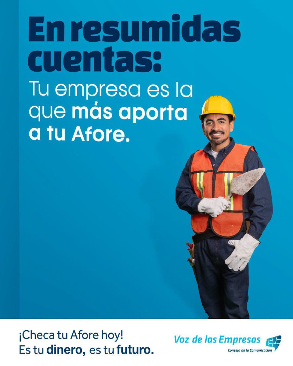 VozDLasEmpresas's tweet photo. ¿Ya sabes en qué Afore estás y cuánto has acumulado para tu retiro? 👀
No lo dejes para después. Consulta toda tu información fácil y rápido desde tu celular aquí: 👇 🔗 https://t.co/inWCUH8wdh
#ChecaTuAforeHoy #EmpresasTrabajandoXTi #Afore #AhorroParaElRetiro #TuAfore https://t.co/Sp0BIvjGgp