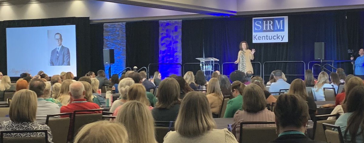 KYSHRM's tweet photo. 🎤 First Keynote at #KYSHRM26!

Maggie Harlow takes the stage today for “Everyday Extraordinary: How Giving Yourself Permission Changes Everything.” We are ready to be inspired, challenged, and reminded of what’s possible when we give ourselves permission to think differently. ✨ https://t.co/v831hhLc3D