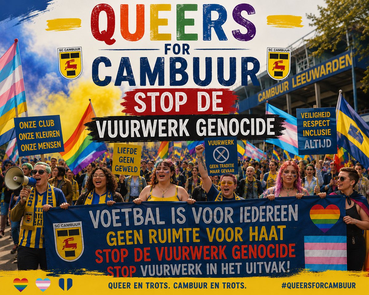 landmijn_john's tweet photo. Genoeg is genoeg, stop vuurwerk in het uitvak! #feyenoord #cambuur #camfey #vuurwerk #queersforcambuur https://t.co/vMapz0Wuda