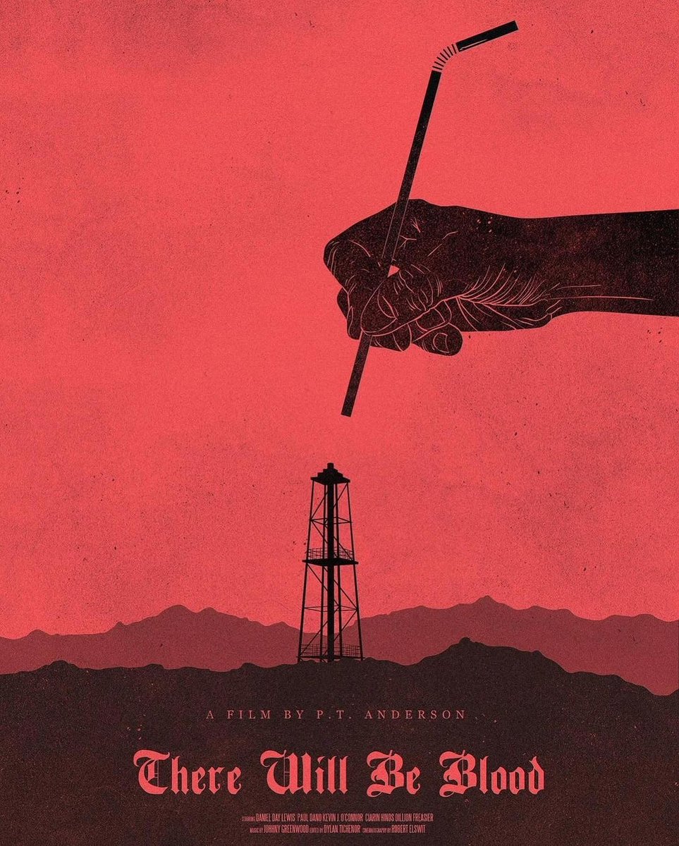 auteurhouse's tweet photo. Alternative poster for There Will be Blood (2007). https://t.co/TS7HyuZDi3