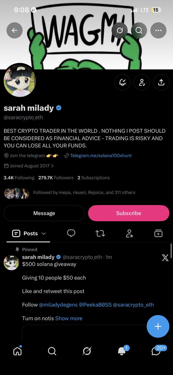 annajames0080's tweet photo. Some giveaways change your day, but some people change your life by simply being generous. ❤️
I’m hoping this time, luck finds my name among the chosen ones. 🤞🏽
May God bless you beyond everything you could ever ask for. 🙏🏆@saracrypto_eth 

Pray for luck 🍀  First win 🙏🏼  

4mZcrdk4EkR2v5BDKnSk7cojHEs4SF4uG1PnpV9sktww  

Thank you so much Queen 🥰