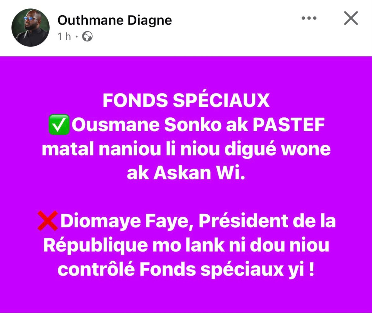 Rassoul__ly's tweet photo. 📌 De Outhmane Diagne 🎙️❤️ https://t.co/bU59mY9knY