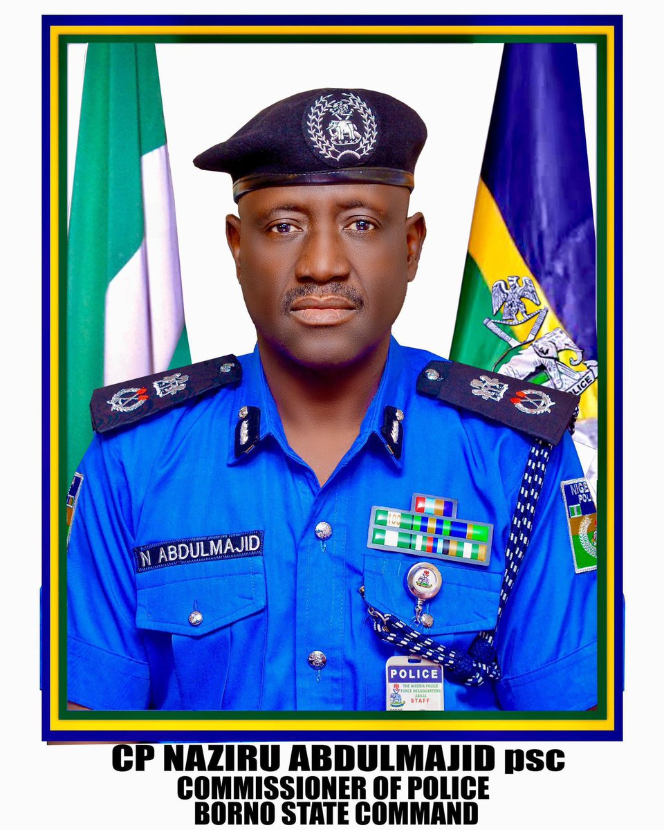 nk_daso's tweet photo. BORNO STATE POLICE COMMAND
PRESS RELEASE

SHOP BREAKING: BORNO POLICE ARREST TWO SUSPECTS OVER BURGLARY, RECOVER CASH AND OTHER EXHIBITS IN MAIDUGURI

The Borno State Police Command has reiterated its commitment to combating crime and protecting lives and property, recording a recent breakthrough with the arrest of two suspects in connection with the burglary of a provision shop in Maiduguri, during which cash and other items were reportedly stolen.

BRIFE OF INCIDENT 
On 23 August 2026, at about 1400hrs, one Mohammed Bello Umar reported to the Command that his shop located at Gwange Zuwa Dawuri Area Maiduguri, was burgled in the early hours of 20th August 2026.

According to the complainant, an unspecified amount of cash reported to be about N2,000,000, alongside provisions and other items kept in the shop, were taken away by the perpetrators.

Following the report, operatives of the Command State Intelligence Department (SID) commenced investigation and acted on credible intelligence, leading to the arrest of two suspects, (1) Hussain Mohammed, 17yrs, (3) Rabiu Yusuf, 17yrs, both of Gwange Zuwadawuri area, Maiduguri.

During investigation, the suspects reportedly confessed to the crime and further mentioned two accompanists (1)  Kalifa (2) Pato, whom they alleged to have been involved in the offense. The Command has recovered the sum of N430,000 while efforts are ongoing to apprehend the two suspects currently at large.

The Commissioner of Police, Borno State Command, CP Naziru Abdulmajid, psc, has directed that the investigation be conducted thoroughly and professionally, with a view to establishing the full circumstances surrounding the incident and ensuring that all persons found culpable are brought to justice.

The Command reiterates its commitment to protecting lives and property and urges members of the public to promptly report suspicious activities and provide credible information that can assist police investigation. 0806 807 5581, 0802 347 3293. 

ASP Nahum Kenneth Daso, ANIPR, FCAI, FIPMD 
Police Public Relations Officer
For; Commissioner of Police  
Borno State Command

25 August 2026.