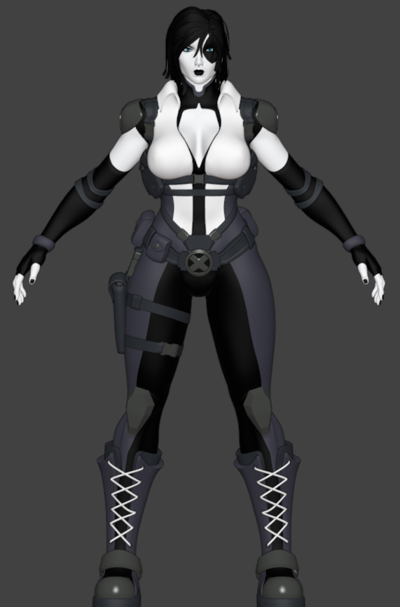 YuCIIEm's tweet photo. Base done for Domino,
im gonna model one more character before finishing/texturing these maybe moonstone,wasp or mysterio🤷‍♂️
#3d #MarvelRivals #Blender3D https://t.co/VcO8j2NMQg