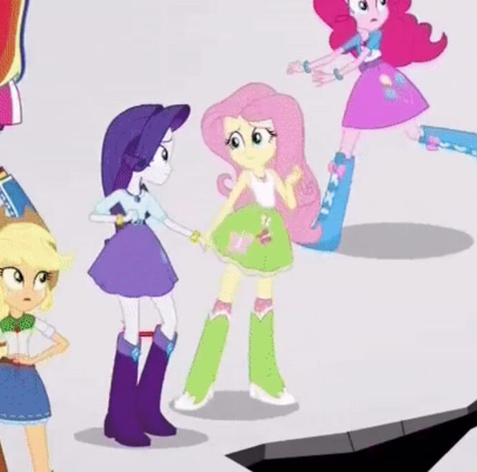 RarityShyTV's tweet photo. Not everyone noticed, but at that moment, Fluttershy and Rarity grabbed each other’s hands https://t.co/OGWcIbLgJG