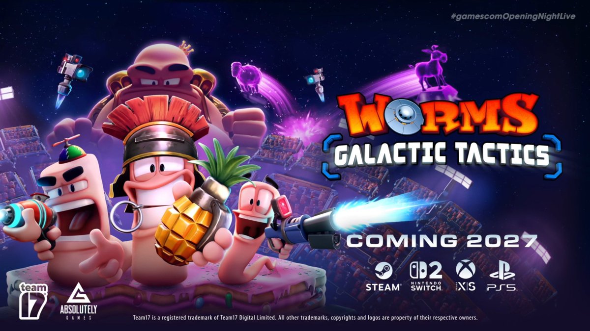 Wario64's tweet photo. Worms Galactic Tactics and Worms announced https://t.co/Gyzfb6Kbvw
