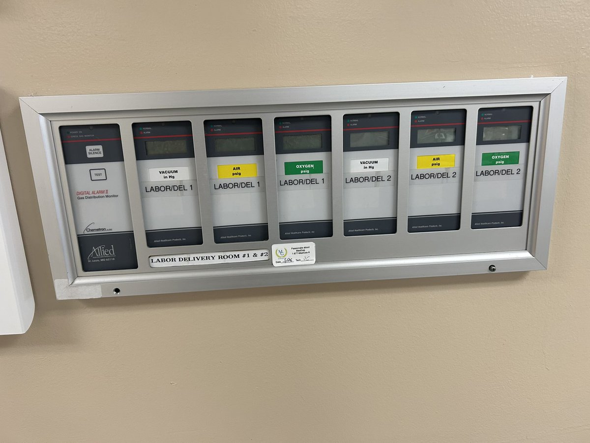realMedGas's tweet photo. 🚨 Old medical gas alarm panel → NEW Amico A3
MedGas completed a medical gas alarm panel retrofit in the Labor & Delivery area of a healthcare facility in John Day, Oregon.
#MedicalGas #Healthcare #MedicalGasSystems #MedGas https://t.co/p9qPTh9wGB