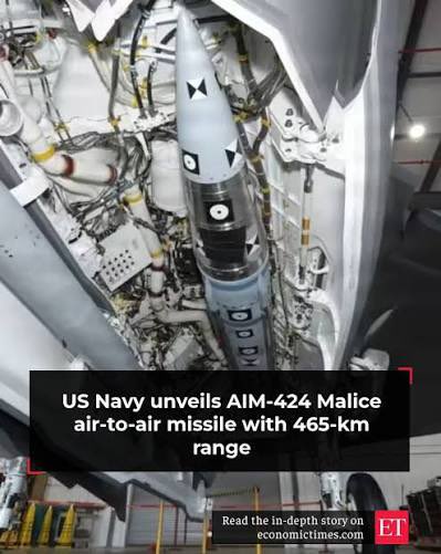 Blaster_79's tweet photo. 8/12
Next step: AIM-424 Malice (Raytheon). About 4.1 m long, 34 cm diameter, 680 kg, stated range over 250 nm / 463 km. Critical point: it fits inside the F-35C internal weapons bay.
#AIM424 #Malice #F35C https://t.co/Yye94I11pB