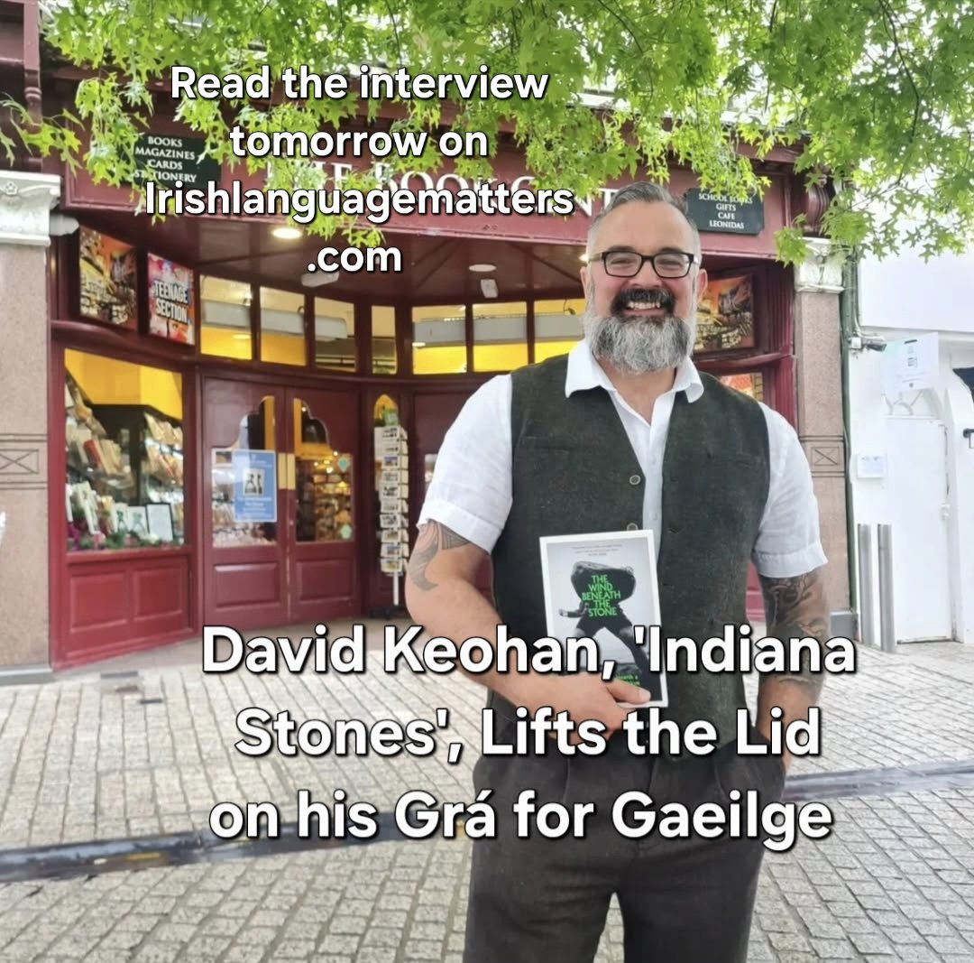 DerekHolly7's tweet photo. Interview with David Keohan 'Indiana Stones' on irishlanguagematters tomorrow. David is reviving the tradition of stone-lifting in Ireland. 

David lifts the lid on his grá for Gaeilge.

"Why can't I speak my own language. I felt an awful sense of shame."

#gaeilge #learnIrish https://t.co/zhbhsCBqpo