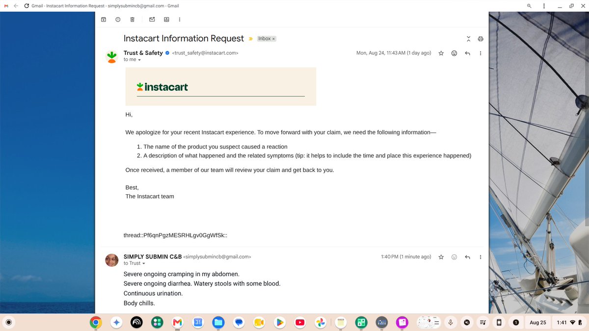 GsEarthAngel's tweet photo. @NBC10Boston @Instacart @kroger @Pampers @Beginning @Kmart @bublywater @X @twitter @Walmart @TheAvePC @Instacart responded yesterday for more information. Just now I replied to see what will happen next. Here's the order &amp; driver who picked up the order. I only had 1 package of protein #GroundTurkey she couldn't find &amp; didn't replace claiming she couldn't submit/report to do it. https://t.co/Q94jIWEVOB
