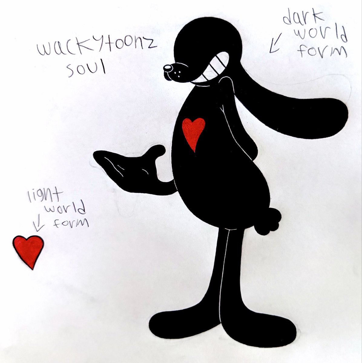 WackyToonz's tweet photo. Had this silly idea where “what if our soul was able to manifest it’s own body” so I imagined my soul manifesting into my sona lol
#deltarune #deltarunefanart #sona https://t.co/28LfxW1ddX