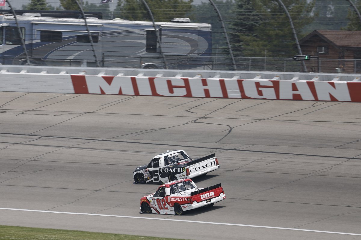 ByrdRacing's tweet photo. Kicking off the final week of August by sharing some photos from last year's NASCAR Craftsman Truck Series racing at Atlanta, Bristol, Michigan, Darlington, Talladega, and Phoenix, as the Byrdman represented Sonesta Hotels & Resorts, Timothy Plan, RCA Commercial Electronics, https://t.co/byGmiRse46, and Group Management Services