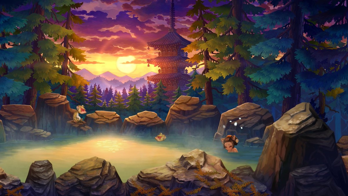 marveloususa's tweet photo. Had a long day battling demons? 🥱

Nothing beats soaking in a hot spring while surrounded by breathtaking views. ♨️

#muramasa #revenantblades https://t.co/7m06jl7Jyt