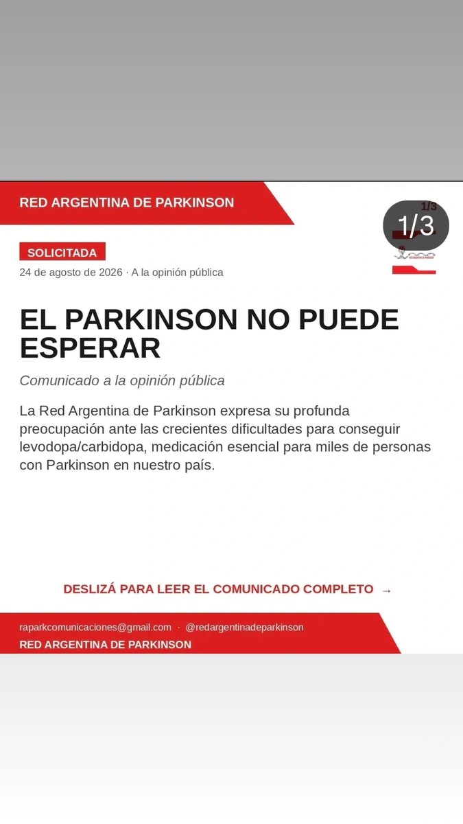 monysg2012's tweet photo. #elparkinsonnoespera.
Es urgente!! https://t.co/o7bnMut7Gk