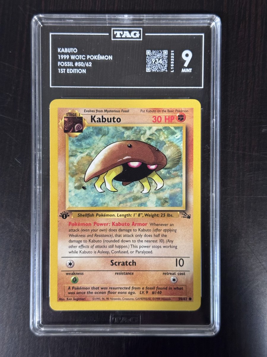96satoshis's tweet photo. @KabutoKing_ Think this one has a shot to gem at PSA? TAG 9 (934) , tied for the highest-scoring Mint 9 TAG has graded. 👀 https://t.co/HKmOZl6NTS
