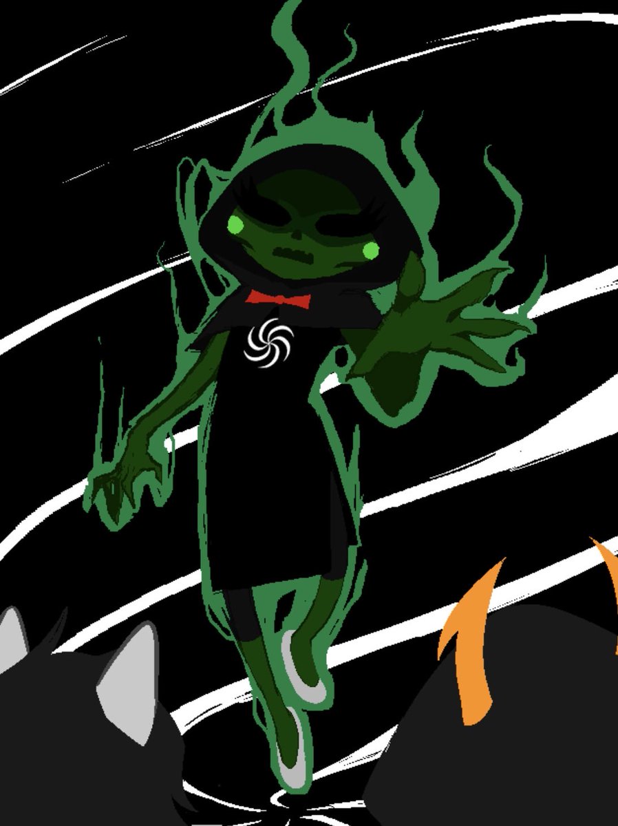 jmoriboy's tweet photo. It’s come to my attention that some Homestuck fans are disappointed with the Calliope as Lord English option in the polls having lost to Davepeta and Mamdani. Therefore, I’ve taken it upon myself to conjure a visual aid for what that concept may look like. I hope you all enjoy. https://t.co/Jww3CBJyQy