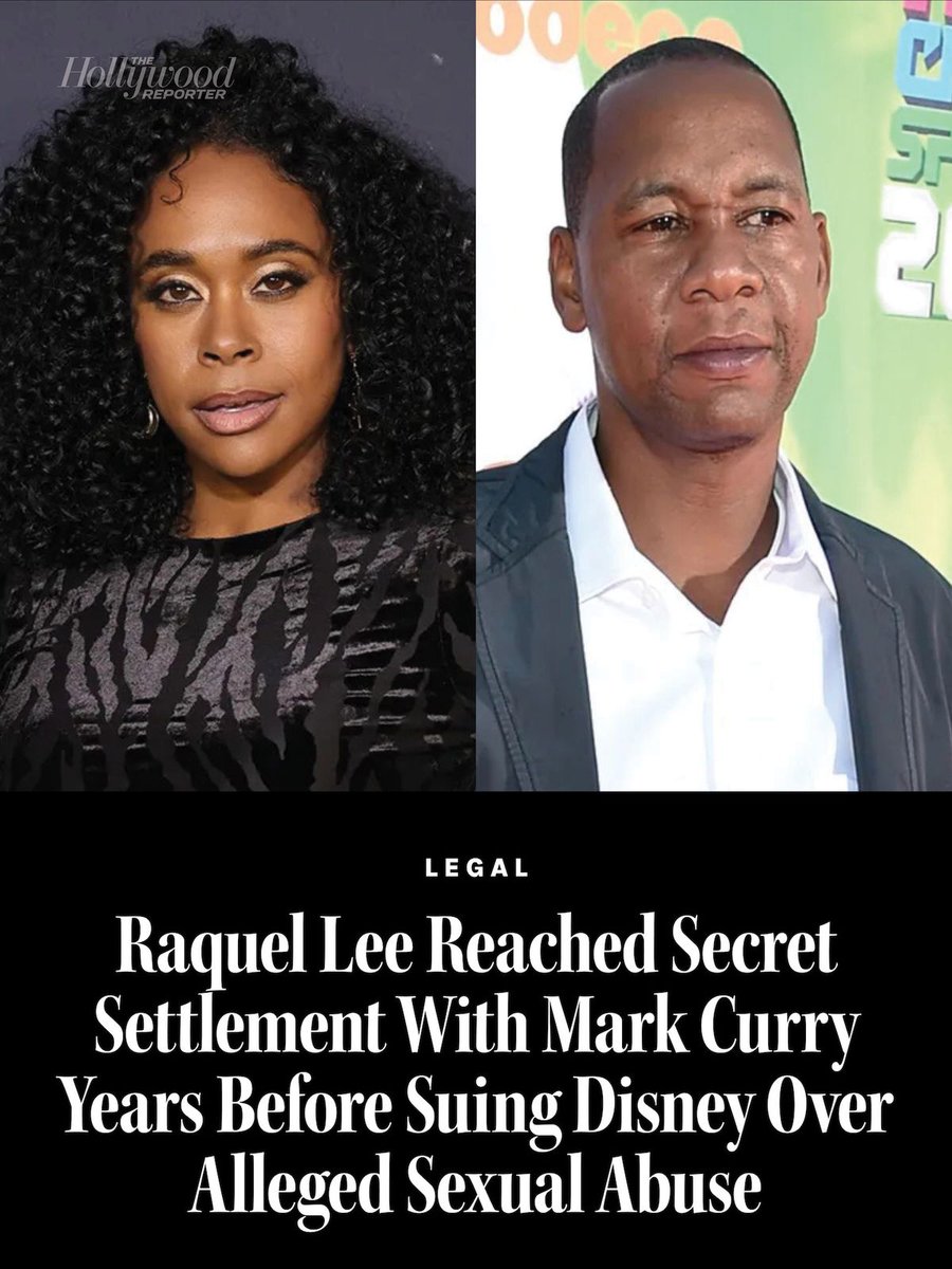 THR's tweet photo. Former child actress Raquel Lee has sued The Walt Disney Co. for negligence, alleging an unidentified “middle-aged, male employee who was involved in the filming of” the 2001 Disney Channel original movie 'The Poof Point' sexually abused and assaulted her. At the time, she was 14 years old.

• THR has separately learned that Lee reached a confidential settlement agreement with actor Mark Curry in 2015. Gloria Allred, known for representing accusers against prominent individuals in sexual misconduct claims, represented Lee in the private resolution.

• Lee and Curry didn’t respond to inquiries about the settlement. Allred had no comment. Disney previously declined to speak about Lee’s litigation against the company. https://t.co/D9zzfnww9a