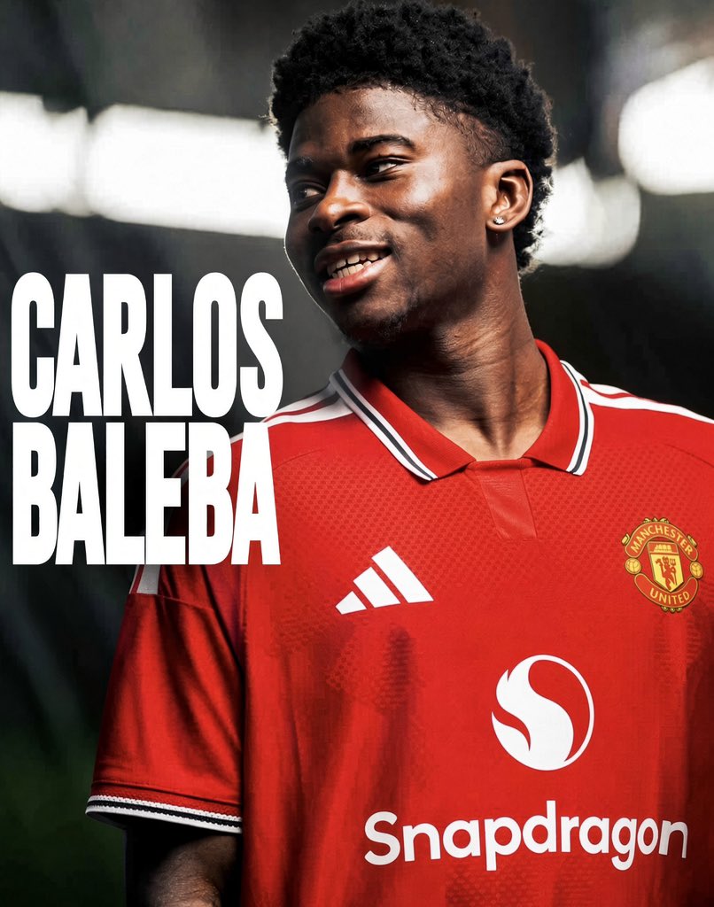 ManUtdInPidgin's tweet photo. Carlos Baleba aka ‘Eba’ na Red 🔴

By God’s Grace, he go improve our midfield. https://t.co/gIbmevrjo4