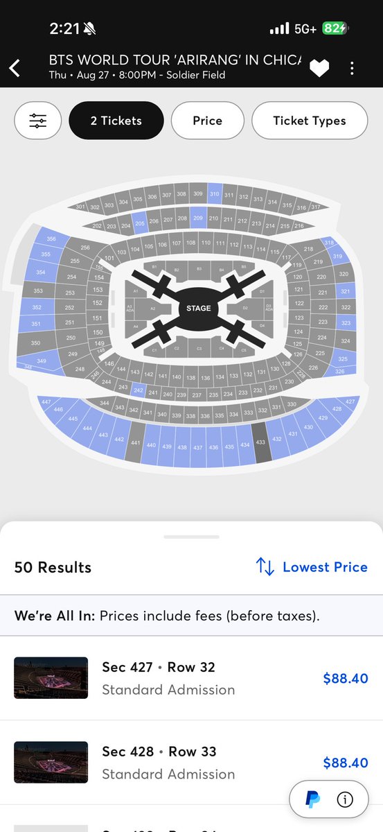 BTS____KOOKIE's tweet photo. Chicago nosebleed tickets just dropped on Ticketmaster! https://t.co/YaRkMxzKh1