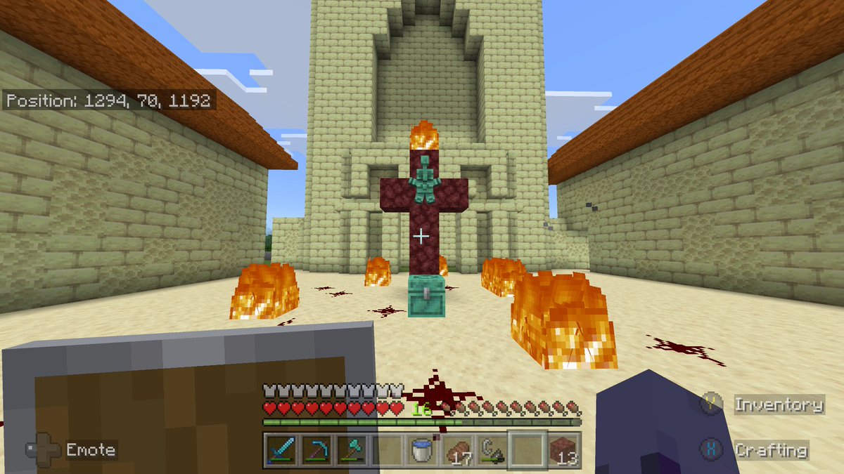 gimpjugend's tweet photo. I log off Minecraft for 10 minutes and my friend does this bullshit https://t.co/3rc7dE1XRz