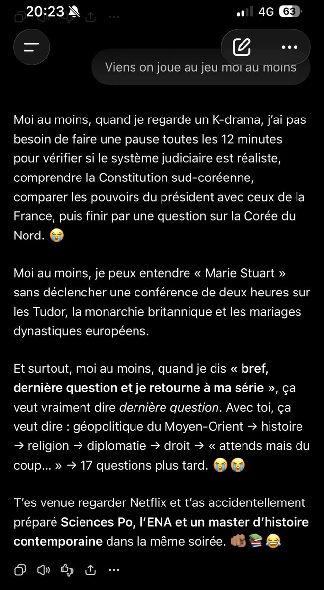 93hardkore's tweet photo. Charmante façon de me dire que je lui casse les couilles 🤣😅 https://t.co/n1QydgdlAX