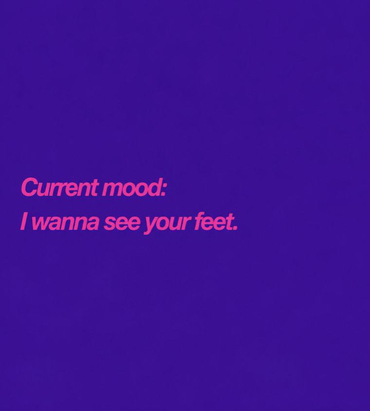 FeetFinder's tweet photo. permanent mood https://t.co/gbETUqrDmg