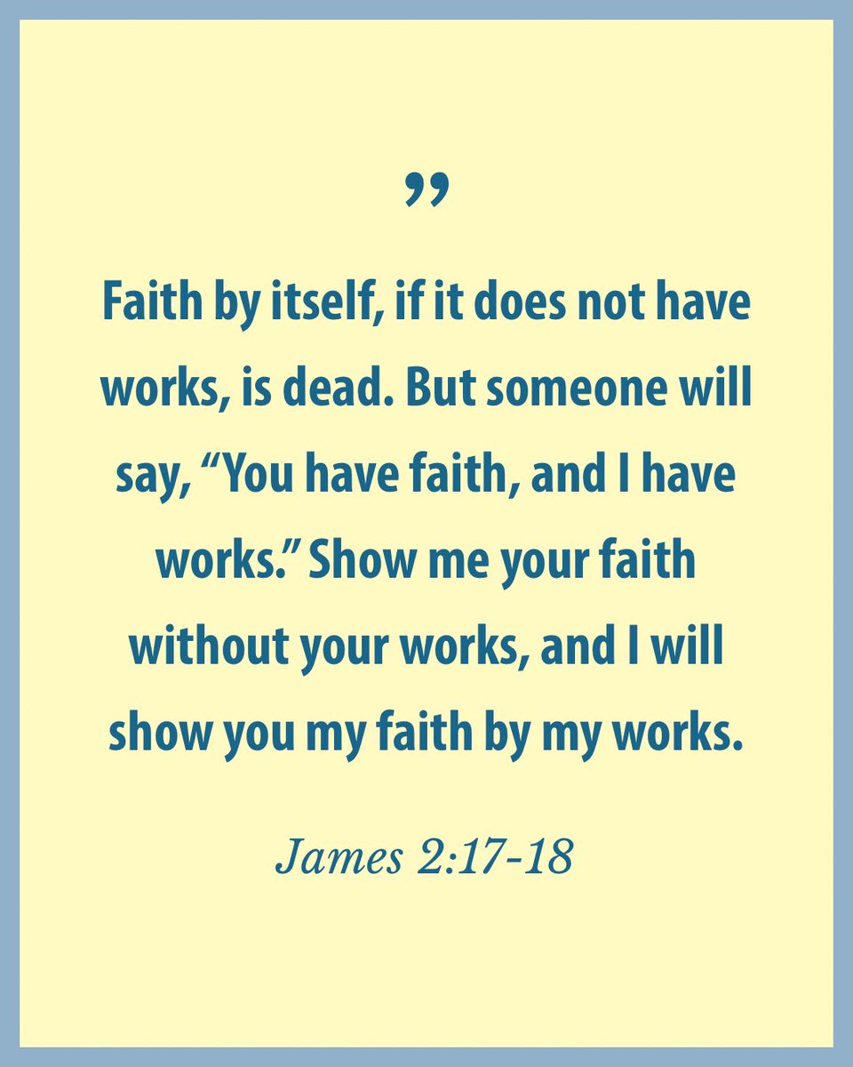 HousetoHouseHTH's tweet photo. Faith isn’t just something you can just say you have. It changes how you live. If our beliefs never affect our decisions, priorities, relationships, or obedience, James says that is a dead faith.
Like and share with your friends!

#James #NewTestament #NewTestamentchurch #faith https://t.co/WPDa3HIlHA