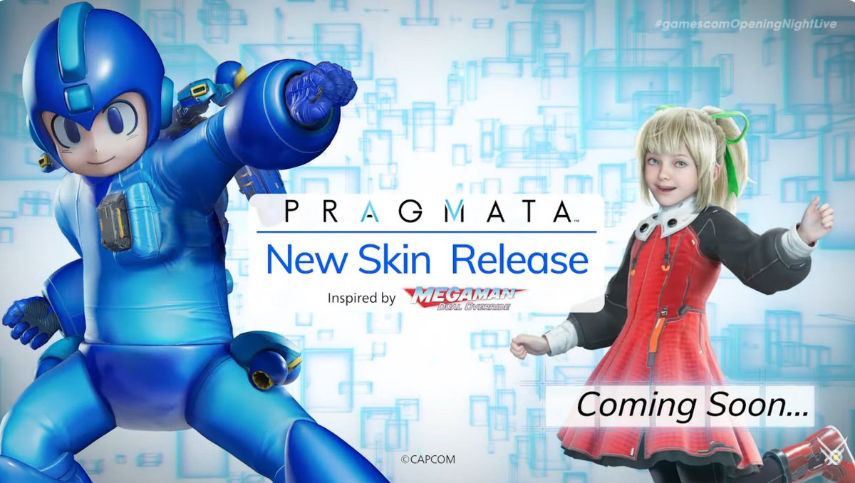 Stealth40k's tweet photo. Pragmata is receiving Mega Man DLC this year! https://t.co/HtdxV4o0ZG