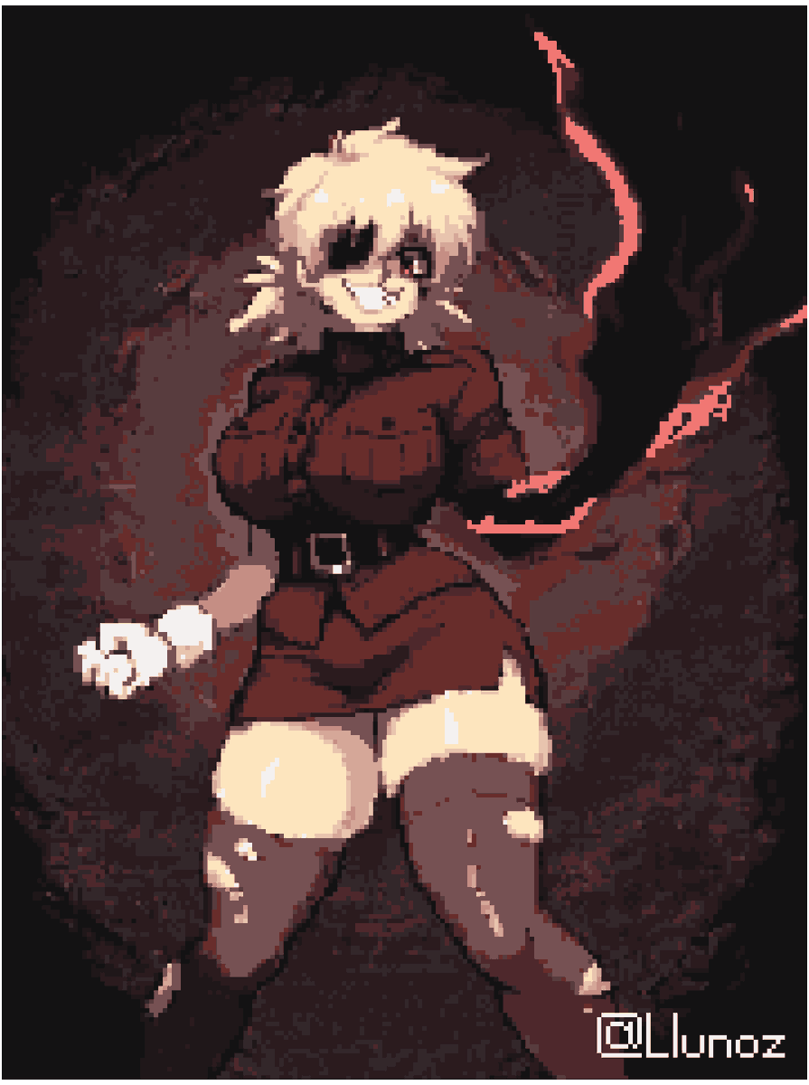 Llunoz's tweet photo. Old art I took down and revisited, whether to make slight altercations or to recreate nearly from scratch. Might do this again in the future. https://t.co/0lFT4duy2T