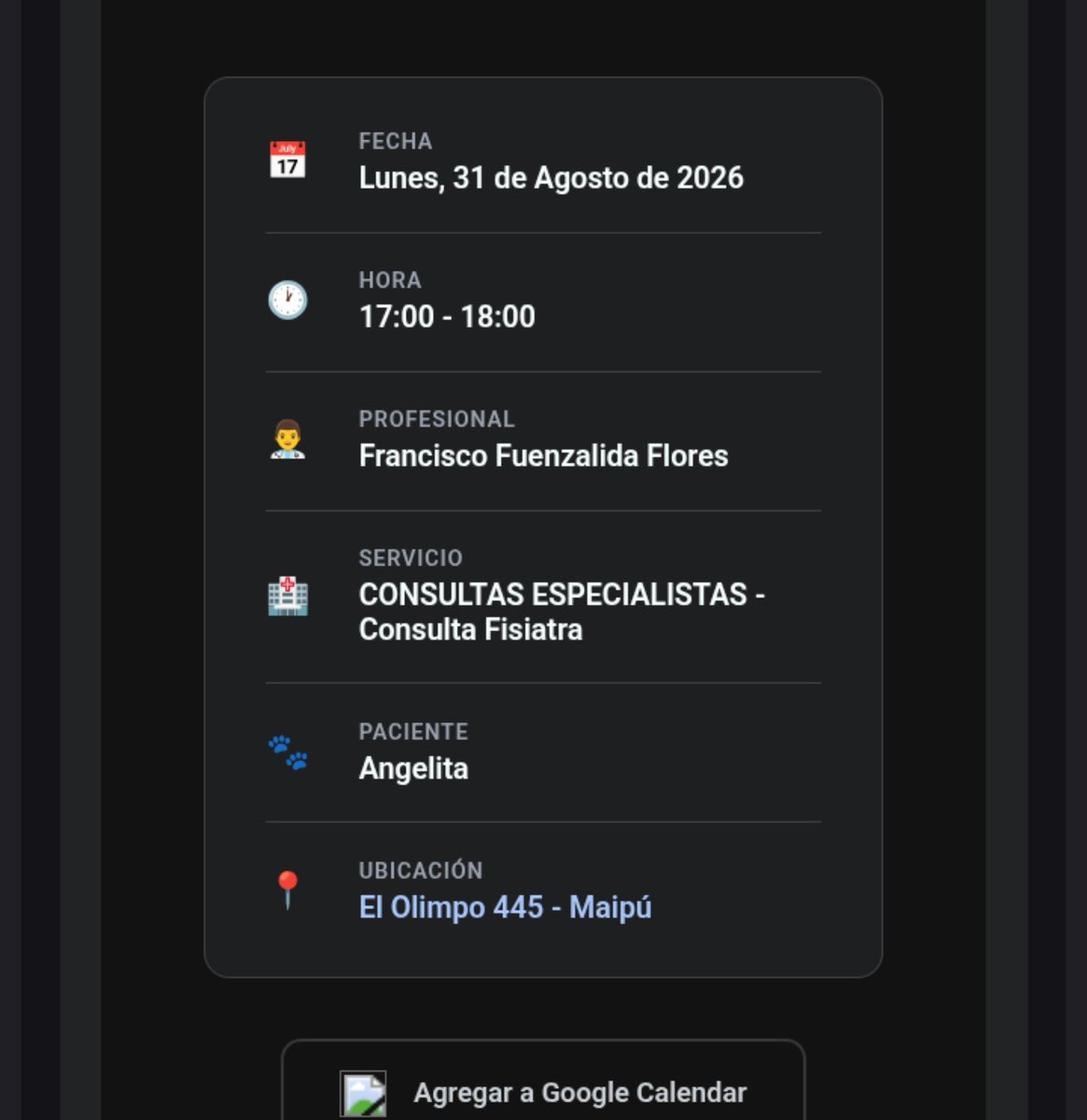 CsvChile's tweet photo. Ya por fin llegó el momento de poder avanzar con Angelita y su fisiatría 
Solo si dios permite un milagro 

Necesita 71.900 para el lunes 31/08 a las 17:00 https://t.co/gUxa3UZ8LB