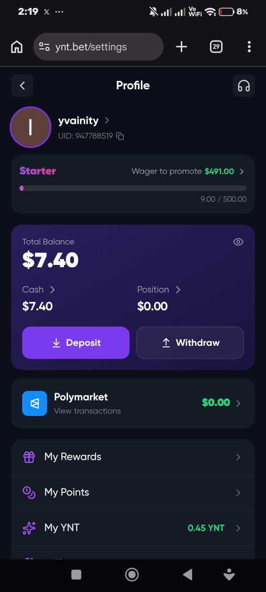 444chainsaw's tweet photo. @Yntbet ✅ retweeted, followed, and deposited $7 
🆔 947788519

proofs https://t.co/gZZf6AdrCt
