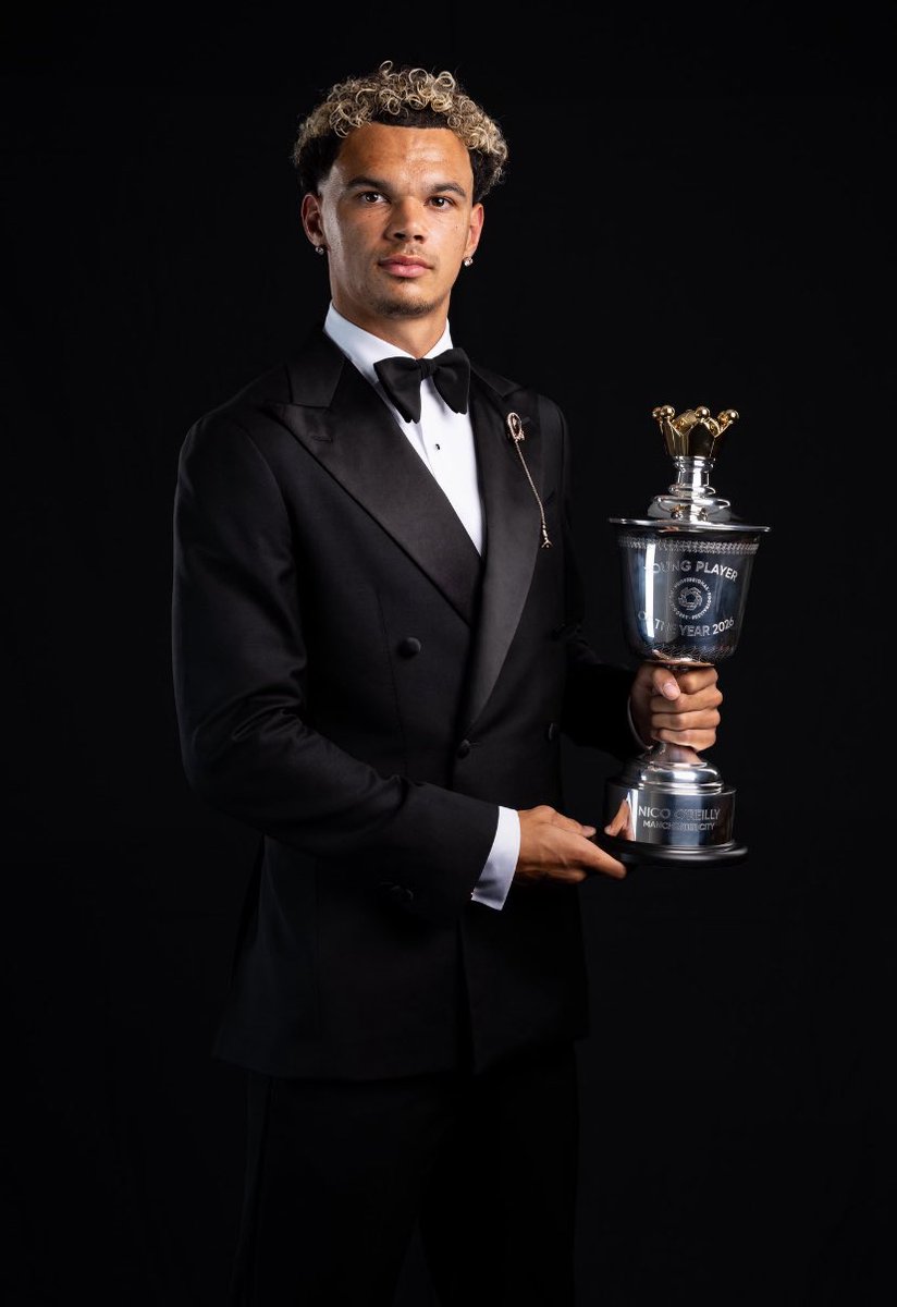 Getthoobic4's tweet photo. ⭐️ OFFICIAL: Nico O’Reilly has been named 2026 PFA Young Player of the Year.

My Boy 🤩🤪 https://t.co/tgoh2KvKwB