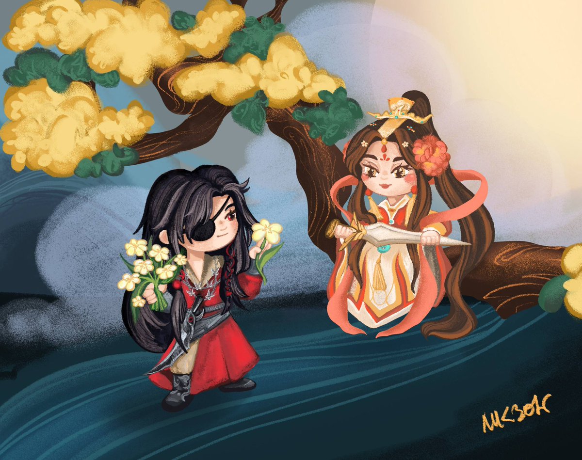 hplisok's tweet photo. some of my old TGSF art! if u want, I can do another drawing of these two lovelys 🍓🤍 
#tgsf #fanart #xielian #huacheng #hualian #artmootsㅤ #artistsupport https://t.co/5rWwca0plW